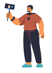 Marathon Runner Selfie Enjoyment