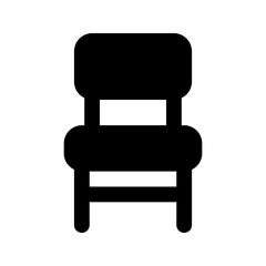 chair glyph icon