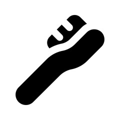 toothbrush glyph icon