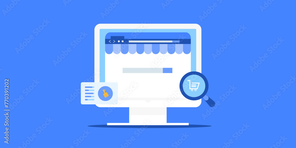 Poster keyword research for ecommerce website seo, e-store optimization and selecting keyword improve searc
