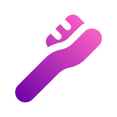 toothbrush gradient icon