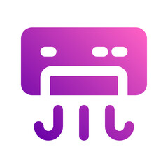 air conditioner gradient icon