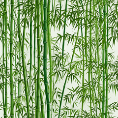 bamboo isolated on on transparent background colorful background