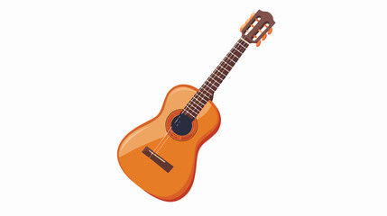 Guitar vector icon flat music Flat vector isolated on