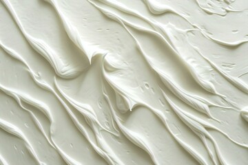 White cosmetic cream texture background,  Close up of cosmetic cream texture