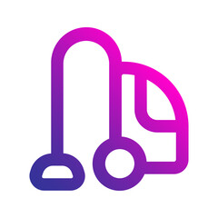 vacuum cleaner gradient icon