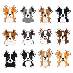 Collection of Cute Dog Stickers