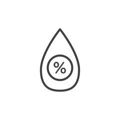 Air Humidity Level and Water Content Icons. Home Moisture and Atmospheric Quality Symbols.
