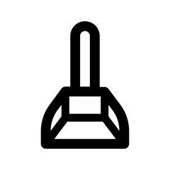 dustpan line icon