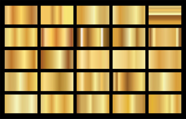 Realistic gold background texture vector illustration collection 