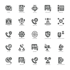 Call Center icon pack for your website, mobile, presentation, and logo design. Call Center icon glyph design. Vector graphics illustration and editable stroke.