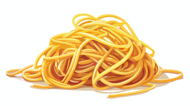 Spaghetti vector  Flat vector isolated on white background