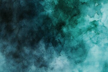 Fototapeta na wymiar Abstract blue watercolor background, Fantasy fractal texture, Digital art