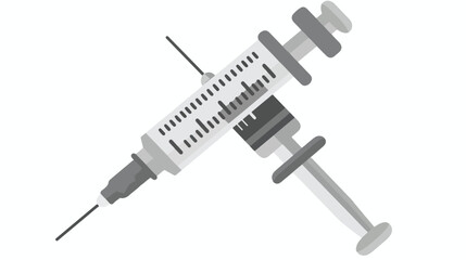Syringe vector icon. Style is bicolor flat symbol dar