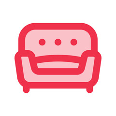 sofa outline fill icon