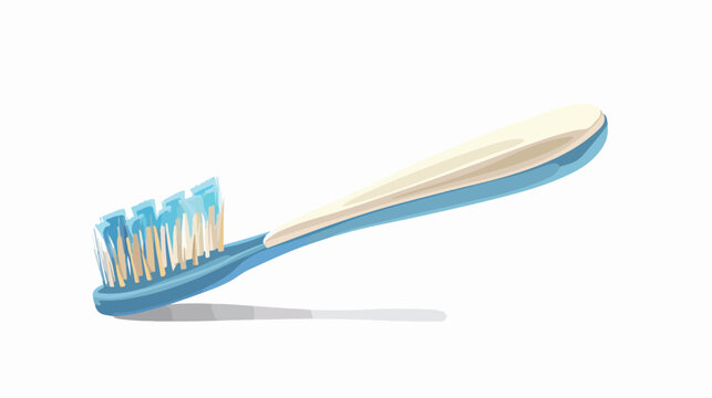 Tooth brush isolated flat vector image  Flat vector illustration