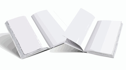 Two realistic blank books can be used for promo catal
