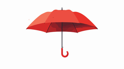 Umbrella open isolated icon  Flat vector isolated on