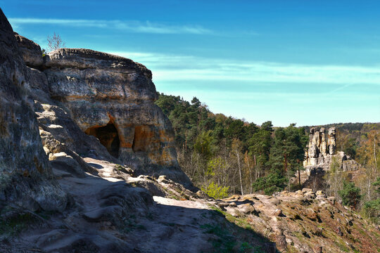 Klusberge in northern Harz foothills/ Germany