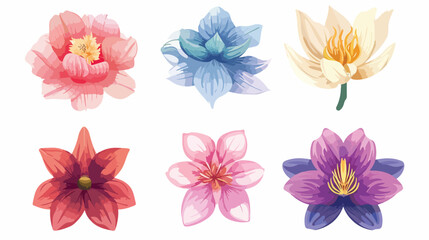 Vector flower Icon  Flat vector isolated on white background