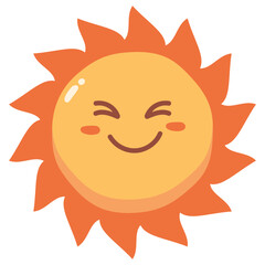 Cute Sun Emoj