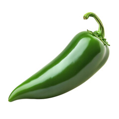Jalapeno pepper isolated on transparent background 