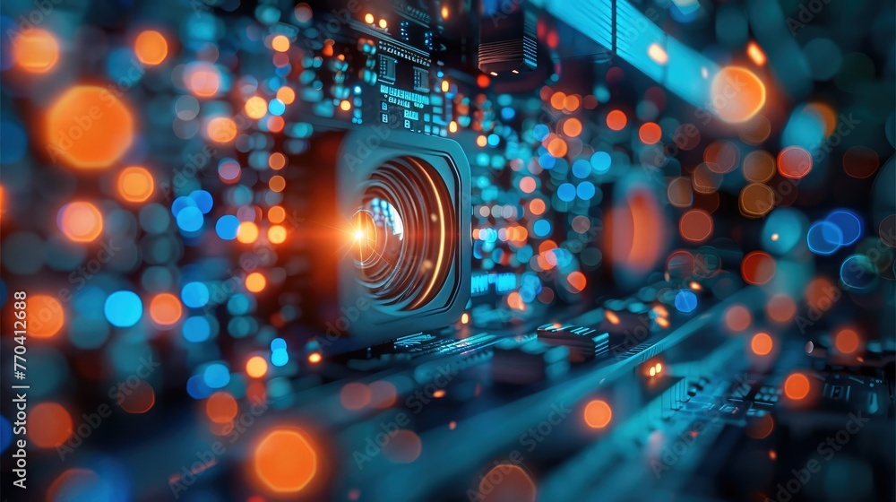 Poster ai tools used in media industry. generative ai.