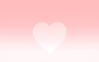 Pink background with hearts and a pink light shining brightly. generative ai