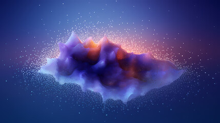 Fototapeta premium Abstract particle background