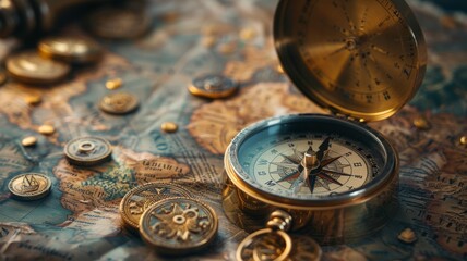 A compass pointing towards the most profitable ventures