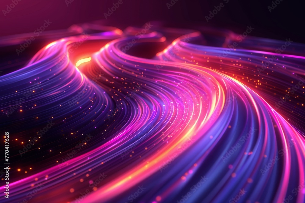 Poster abstract background data flow on futuristic technology.