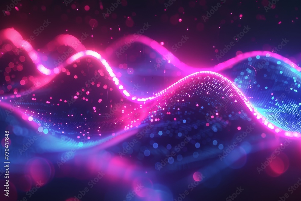 Poster abstract background data flow on futuristic technology.