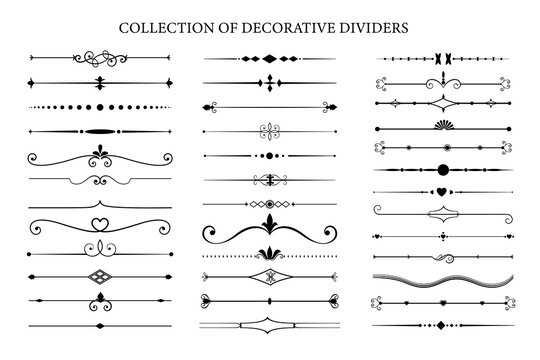 various collection of decorative dividers
