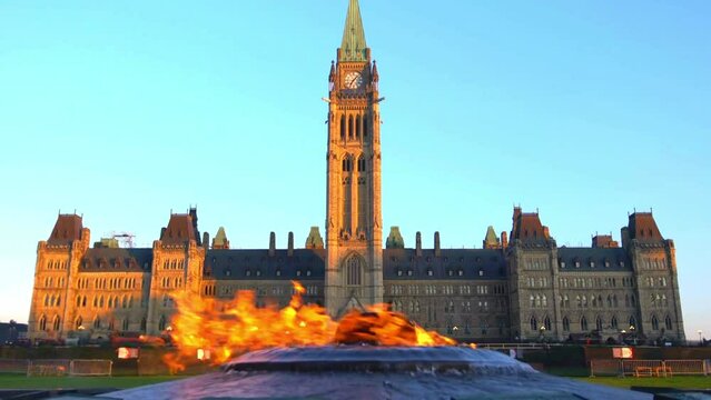 Parliament hill in downtown, Ottawa Canada