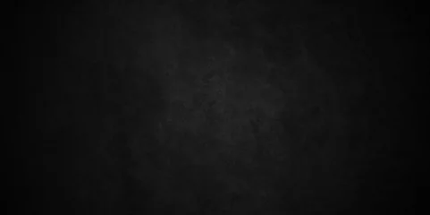 Foto op Aluminium Old wall dark black backdrop grunge background. black concrete wall , grunge stone texture background. Distressed Rough Black cracked wall slate texture wall grunge backdrop rough background © MdLothfor