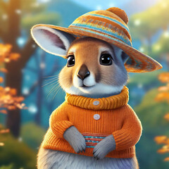 아기 캥거루 나들이