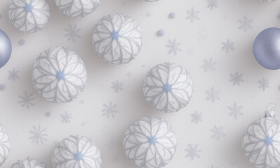 Christmas, New Year. Abstract seamless pattern. AI generated.	
