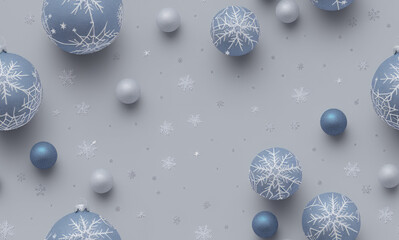 Christmas, New Year. Abstract seamless pattern. AI generated.	
 - obrazy, fototapety, plakaty