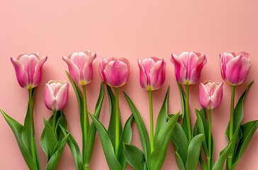  "Spring Tulips Women's Day Banner"