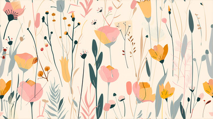 Background with beautiful flowers. Summer flower Banner, wallpaper,  greeting card or spring-themed designs