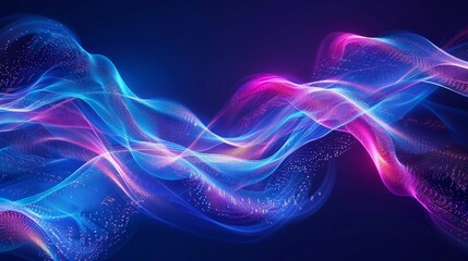 Obraz premium Abstract Futuristic colorful wave background