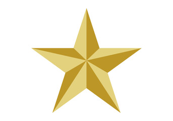 Obraz premium Estrellas doradas y amarillas en fondo blanco