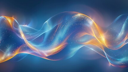 Abstract Futuristic colorful wave background