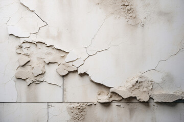 A textured wall with a pattern of large cracks, showcasing the effects of time and wear