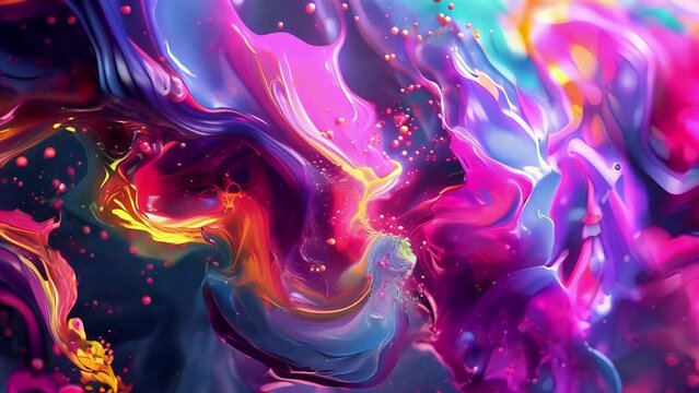 The colors seem to dance and swirl in a chaotic meltdown like a colorful acid trip.