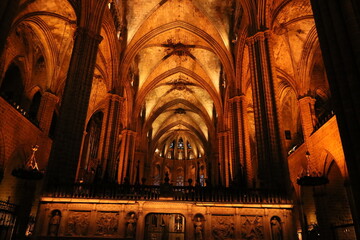 大聖堂　スペイン　バルセロナ