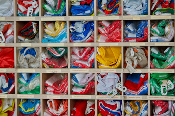 The flag locker in a ship