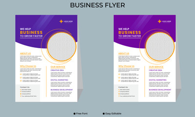 Business flyer design, modern business flyer design, eye catching design, professional business flyer design