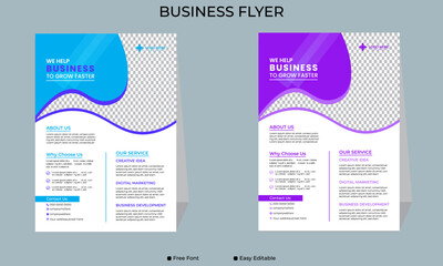 Business flyer design, modern business flyer design, eye catching design, professional business flyer design