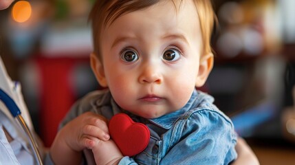 Pediatric and Child Heart Health: Heart health issues and imagery specifically related to infants, children, and adolescents. 
